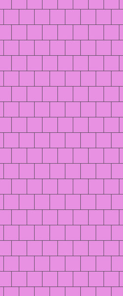 Pink Large Square's Tile Acrylic Shower Wall Panel 2440mm x 1220mm ( 3mm Thick) - CladdTech