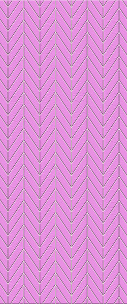 Pink Chevron Tile Acrylic Shower Wall Panel 2440mm x 1220mm ( 3mm Thick) - CladdTech