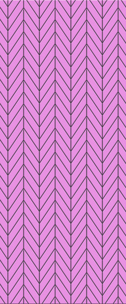 Pink Chevron Tile Acrylic Shower Wall Panel 2440mm x 1220mm ( 3mm Thick) - CladdTech