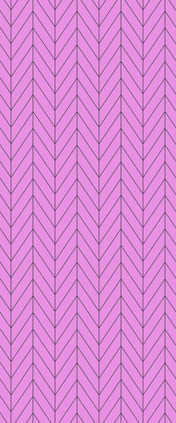 Pink Chevron Tile Acrylic Shower Wall Panel 2440mm x 1220mm ( 3mm Thick) - CladdTech