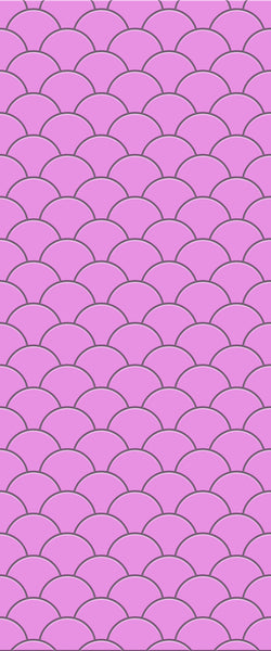 Pink Fishscales Tile Acrylic Shower Panel 2440mm x 1220mm (3mm Thick) - CladdTech