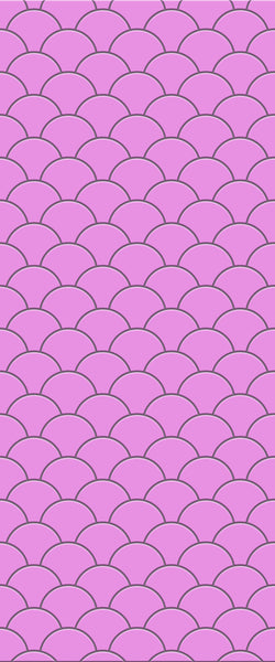 Pink Fishscales Tile Acrylic Shower Panel 2440mm x 1220mm (3mm Thick) - CladdTech