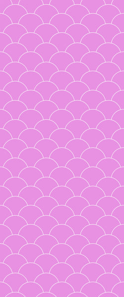 Pink Fishscales Tile Acrylic Shower Panel 2440mm x 1220mm (3mm Thick) - CladdTech