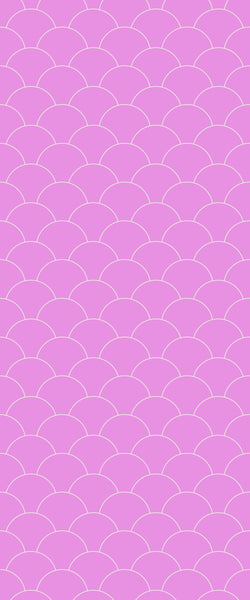 Pink Fishscales Tile Acrylic Shower Panel 2440mm x 1220mm (3mm Thick) - CladdTech