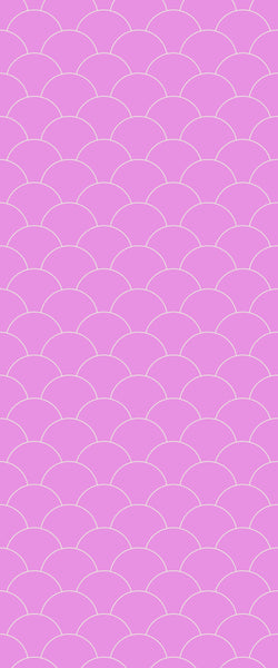 Pink Fishscales Tile Acrylic Shower Panel 2440mm x 1220mm (3mm Thick) - CladdTech