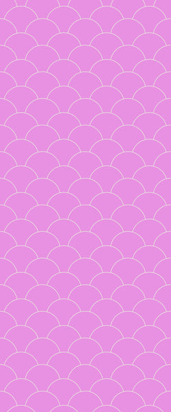 Pink Fishscales Tile Acrylic Shower Panel 2440mm x 1220mm (3mm Thick) - CladdTech