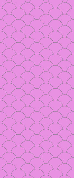 Pink Fishscales Tile Acrylic Shower Panel 2440mm x 1220mm (3mm Thick) - CladdTech
