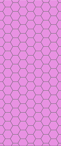 Pink Hexagon Tile Acrylic Wall Panel 2440mm x 1220mm (3mm Thick) - CladdTech