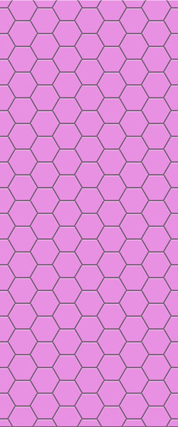 Pink Hexagon Tile Acrylic Wall Panel 2440mm x 1220mm (3mm Thick) - CladdTech