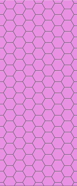 Pink Hexagon Tile Acrylic Wall Panel 2440mm x 1220mm (3mm Thick) - CladdTech