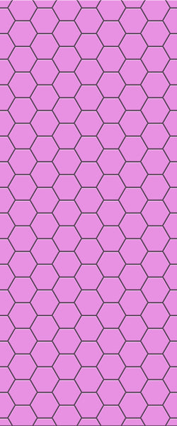 Pink Hexagon Tile Acrylic Wall Panel 2440mm x 1220mm (3mm Thick) - CladdTech