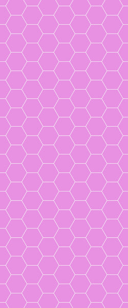 Pink Hexagon Tile Acrylic Wall Panel 2440mm x 1220mm (3mm Thick) - CladdTech