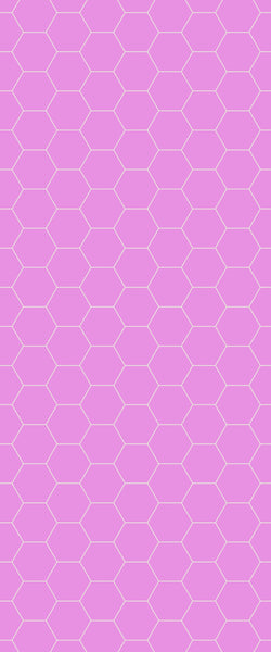 Pink Hexagon Tile Acrylic Wall Panel 2440mm x 1220mm (3mm Thick) - CladdTech
