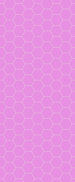 Pink Hexagon Tile Acrylic Wall Panel 2440mm x 1220mm (3mm Thick) - CladdTech