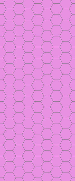 Pink Hexagon Tile Acrylic Wall Panel 2440mm x 1220mm (3mm Thick) - CladdTech