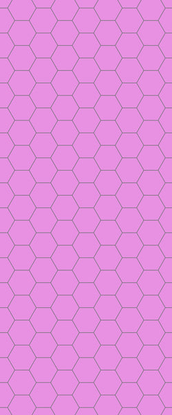 Pink Hexagon Tile Acrylic Wall Panel 2440mm x 1220mm (3mm Thick) - CladdTech