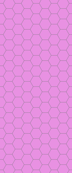 Pink Hexagon Tile Acrylic Wall Panel 2440mm x 1220mm (3mm Thick) - CladdTech
