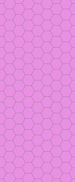 Pink Hexagon Tile Acrylic Wall Panel 2440mm x 1220mm (3mm Thick) - CladdTech