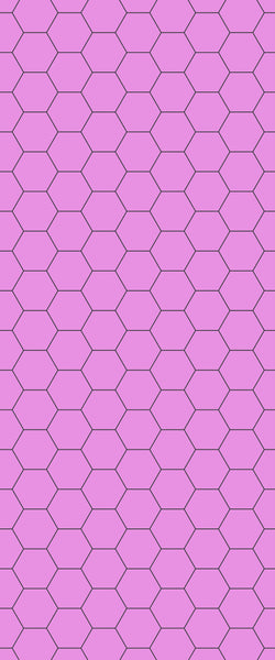 Pink Hexagon Tile Acrylic Wall Panel 2440mm x 1220mm (3mm Thick) - CladdTech