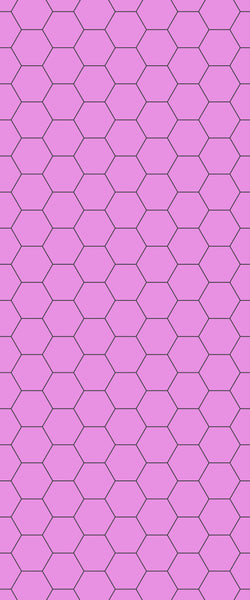 Pink Hexagon Tile Acrylic Wall Panel 2440mm x 1220mm (3mm Thick) - CladdTech