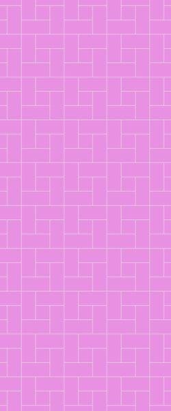 Pink Windmill Tile Acrylic Shower Panel 2440mm x 1220mm ( 3mm Thick) - CladdTech