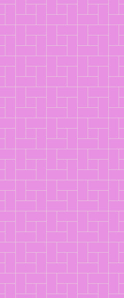 Pink Windmill Tile Acrylic Shower Panel 2440mm x 1220mm ( 3mm Thick) - CladdTech