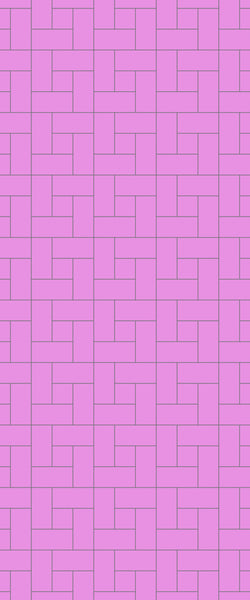 Pink Windmill Tile Acrylic Shower Panel 2440mm x 1220mm ( 3mm Thick) - CladdTech
