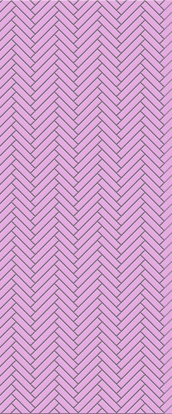 Pink Single Herringbone Tile Acrylic Shower Panel 2440mm x 1220mm ( 3mm Thick) - CladdTech