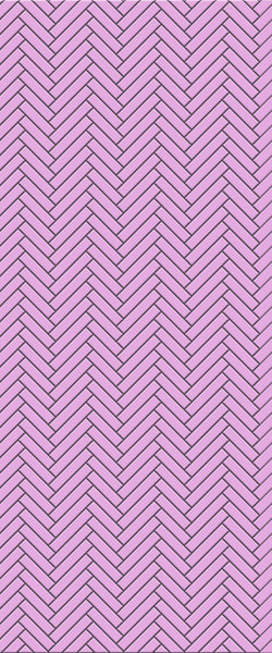 Pink Single Herringbone Tile Acrylic Shower Panel 2440mm x 1220mm ( 3mm Thick) - CladdTech