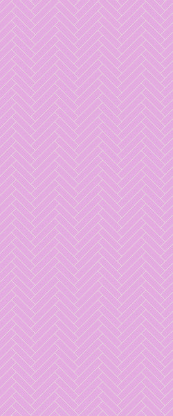 Pink Single Herringbone Tile Acrylic Shower Panel 2440mm x 1220mm ( 3mm Thick) - CladdTech