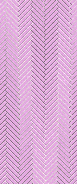 Pink Double Herringbone Tile Acrylic Shower Panel 2440mm x 1220mm ( 3mm Thick) - CladdTech