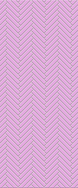 Pink Double Herringbone Tile Acrylic Shower Panel 2440mm x 1220mm ( 3mm Thick) - CladdTech
