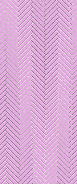 Pink Double Herringbone Tile Acrylic Shower Panel 2440mm x 1220mm ( 3mm Thick) - CladdTech