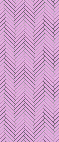 Pink Double Herringbone Tile Acrylic Shower Panel 2440mm x 1220mm ( 3mm Thick) - CladdTech