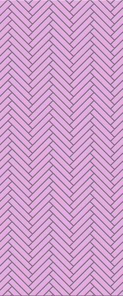 Pink Double Herringbone Tile Acrylic Shower Panel 2440mm x 1220mm ( 3mm Thick) - CladdTech