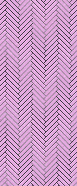 Pink Double Herringbone Tile Acrylic Shower Panel 2440mm x 1220mm ( 3mm Thick) - CladdTech