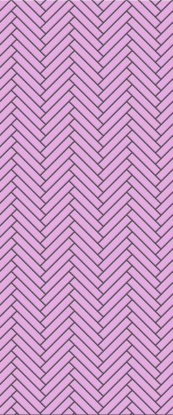 Pink Double Herringbone Tile Acrylic Shower Panel 2440mm x 1220mm ( 3mm Thick) - CladdTech