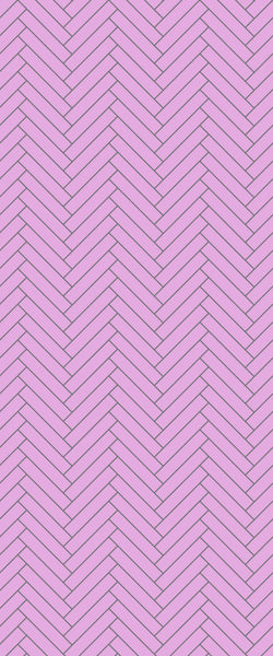 Pink Double Herringbone Tile Acrylic Shower Panel 2440mm x 1220mm ( 3mm Thick) - CladdTech
