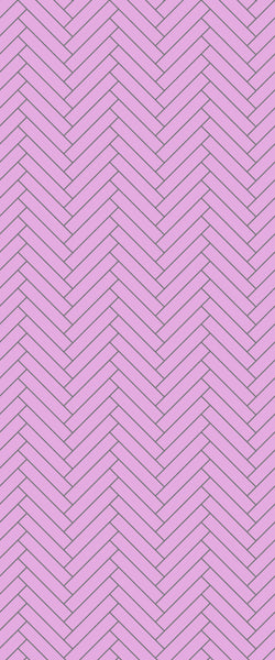 Pink Double Herringbone Tile Acrylic Shower Panel 2440mm x 1220mm ( 3mm Thick) - CladdTech