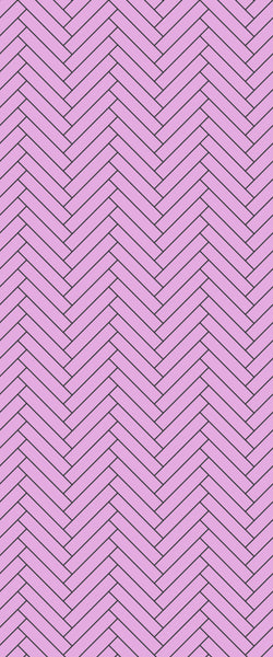Pink Double Herringbone Tile Acrylic Shower Panel 2440mm x 1220mm ( 3mm Thick) - CladdTech