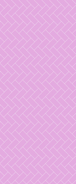Pink Diagonal Herringbone Tile Acrylic Shower Panel 2440mm x 1220mm ( 3mm Thick) - CladdTech