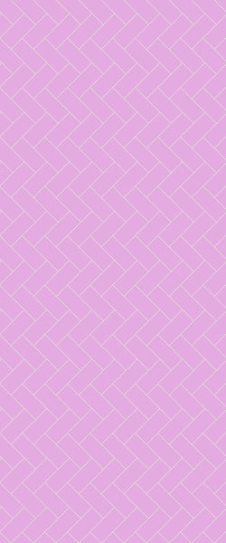 Pink Diagonal Herringbone Tile Acrylic Shower Panel 2440mm x 1220mm ( 3mm Thick) - CladdTech