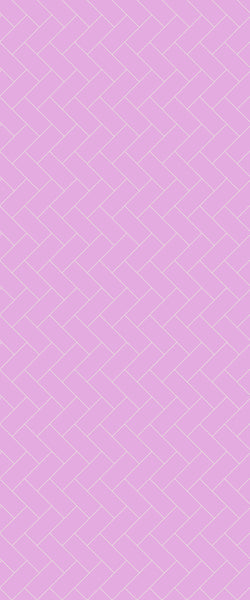 Pink Diagonal Herringbone Tile Acrylic Shower Panel 2440mm x 1220mm ( 3mm Thick) - CladdTech