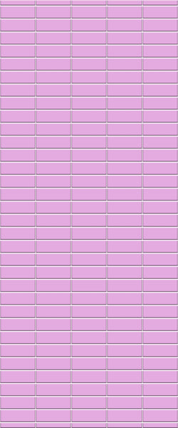 Pink Horizontal Block Tile Acrylic Shower Panel 2440mm x 1220mm ( 3mm Thick) - CladdTech