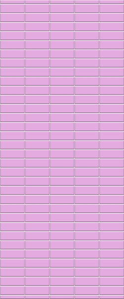 Pink Horizontal Block Tile Acrylic Shower Panel 2440mm x 1220mm ( 3mm Thick) - CladdTech