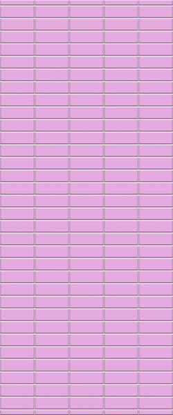 Pink Horizontal Block Tile Acrylic Shower Panel 2440mm x 1220mm ( 3mm Thick) - CladdTech