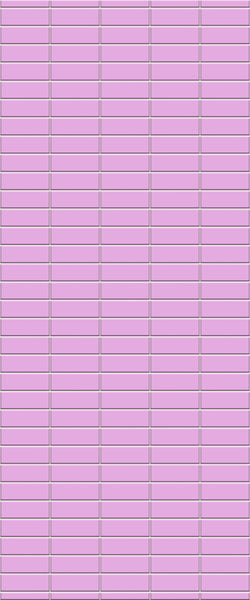 Pink Horizontal Block Tile Acrylic Shower Panel 2440mm x 1220mm ( 3mm Thick) - CladdTech