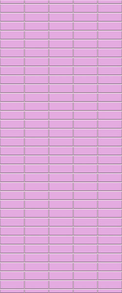 Pink Horizontal Block Tile Acrylic Shower Panel 2440mm x 1220mm ( 3mm Thick) - CladdTech