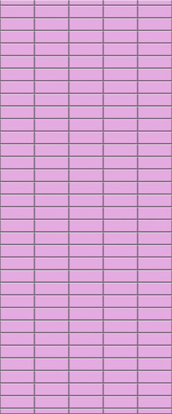 Pink Horizontal Block Tile Acrylic Shower Panel 2440mm x 1220mm ( 3mm Thick) - CladdTech
