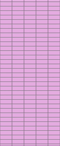 Pink Horizontal Block Tile Acrylic Shower Panel 2440mm x 1220mm ( 3mm Thick) - CladdTech